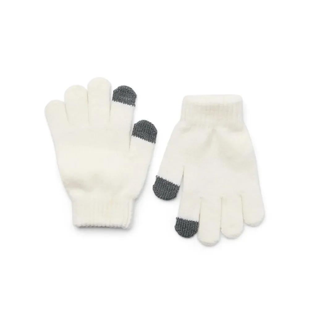 Girls Justice Ribbed & Full Print Winter Cozy Beanie and Gloves 2, 2-Piece Sets